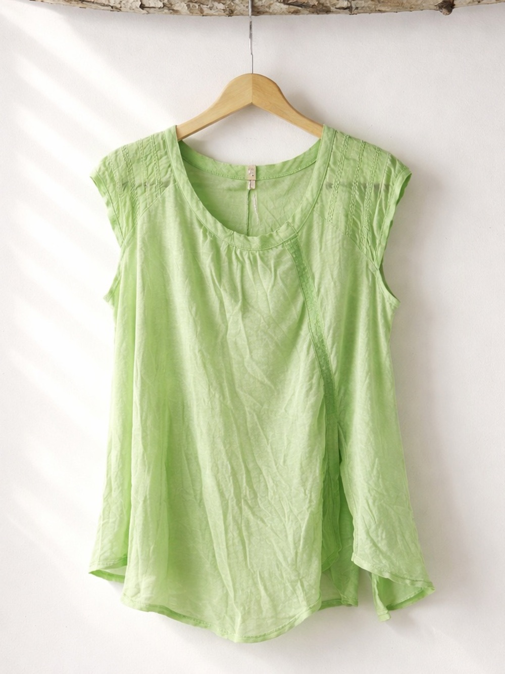 Free People Queen Green Cap Sleeve
